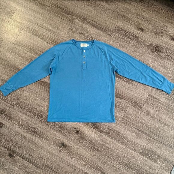 The Normal Brand Long Sleeve Lightest Weight Puremeso Henley New - Picture 1 of 6
